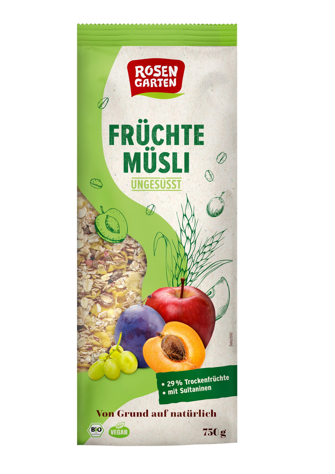 Früchtemüsli, 750g
