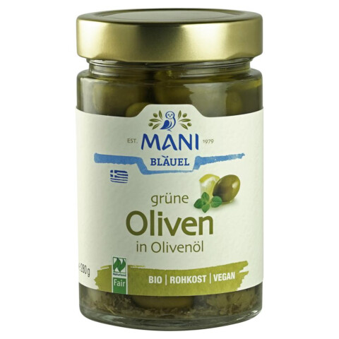 Oliven in Olivenöl, grün, 280g
