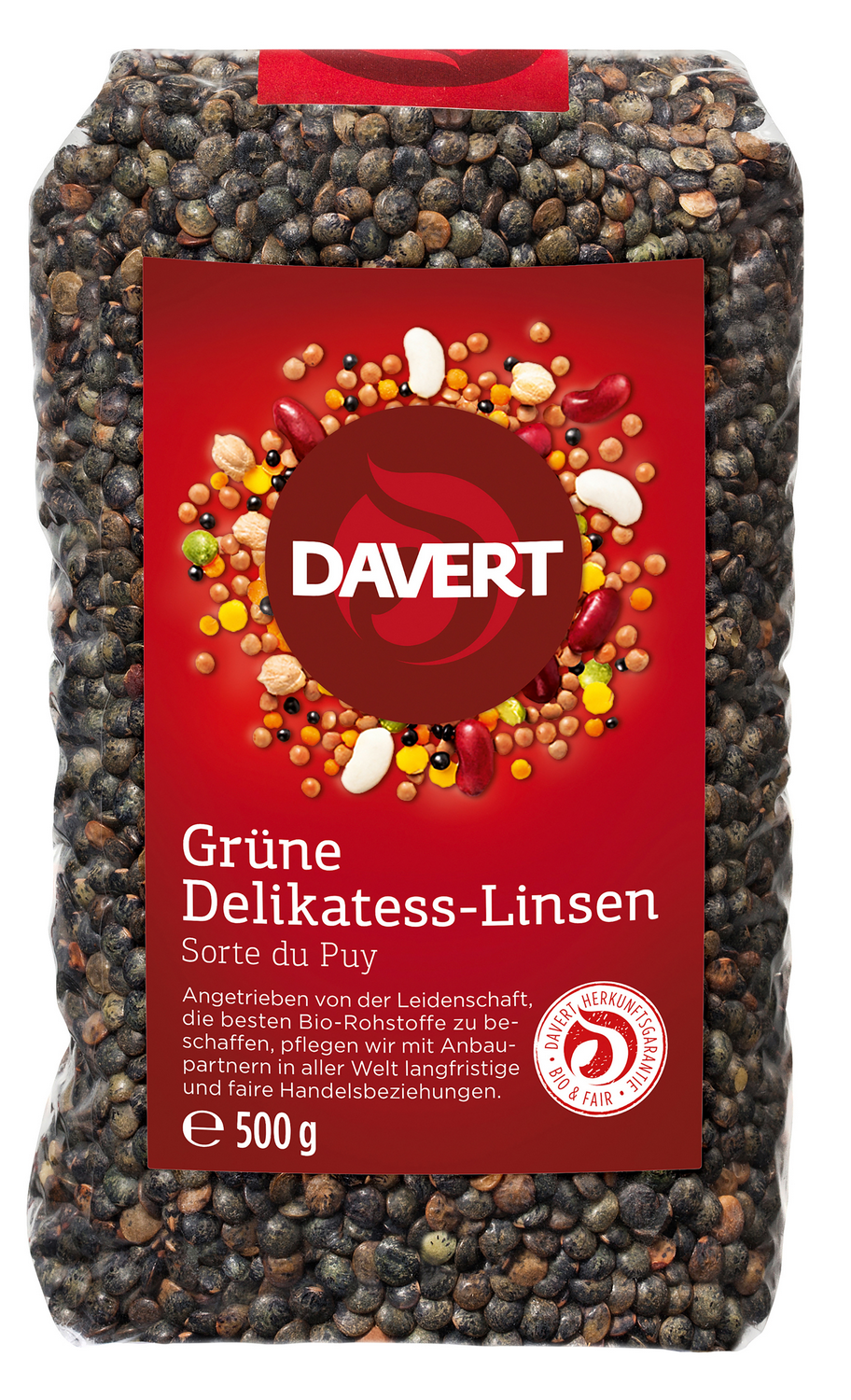 Delikatess-Linsen, grün, 500g