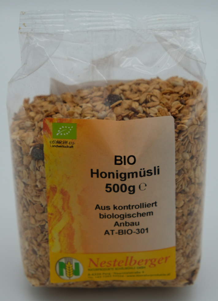 Honigmüsli, geröstet, 500g