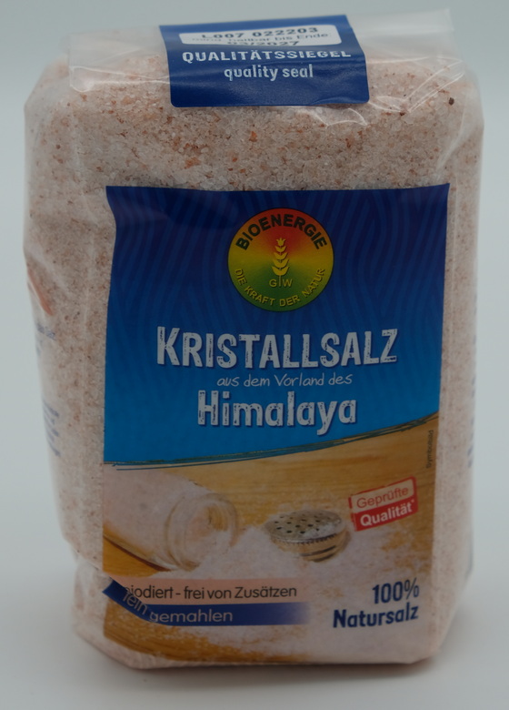 Himalaya Kristallsalz, fein, unjodiert, 1kg