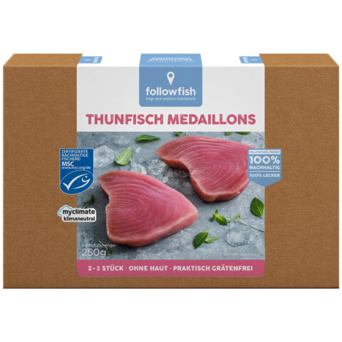 Thunfisch-Medaillons, tiefgekühlt, 250g, nicht BIO