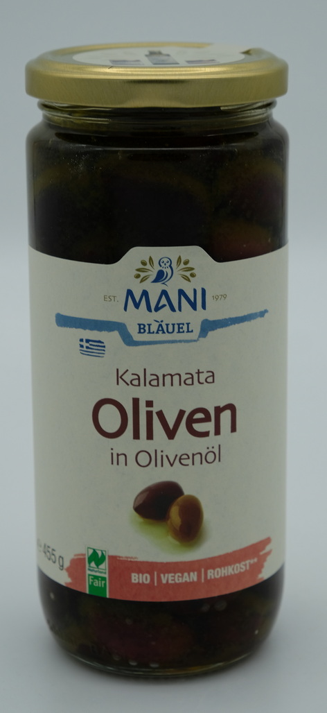 Oliven in Olivenöl, schwarz, 280g